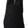 Mocassins noirs élégants en jacquard Dolce &amp; Gabbana