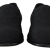 Mocassins noirs élégants en jacquard Dolce &amp; Gabbana