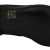Mocassins noirs élégants en jacquard Dolce &amp; Gabbana