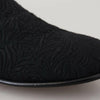 Mocassins noirs élégants en jacquard Dolce &amp; Gabbana