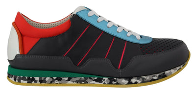 Dolce &amp; Gabbana Mehrfarbige Sport-Sneaker mit niedrigem Schaft