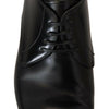 Dolce & Gabbana Black Leather Formal Dress Shoes