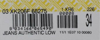 Acht Beige Cotton Patchwork Jeans