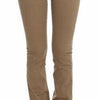 Costume National Beige Straight Leg Denim Pants Stretch Jeans