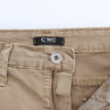 Costume National Beige Straight Leg Denim Pants Stretch Jeans