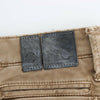 Costume National Beige Straight Leg Denim Pants Stretch Jeans