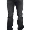 Acht Gray Cotton Regular Low Fit Jeans