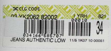 Acht Gray Cotton Regular Low Fit Jeans