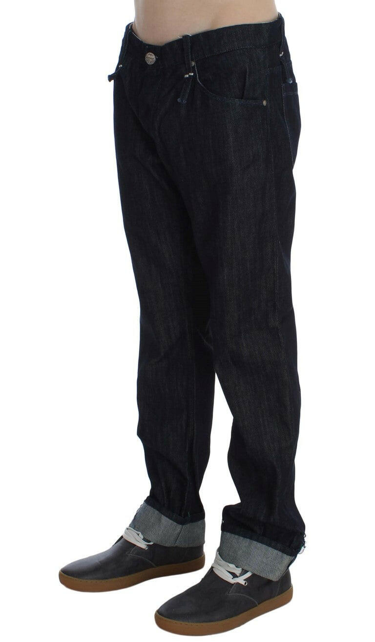 Jean bleu élégant coupe droite pour homme