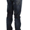 Acht Blue Cotton Regular Straight Fit Jeans
