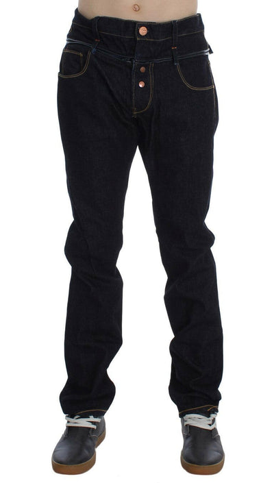 Acht Jeans in normaler Straight-Fit-Baumwolle, Blau