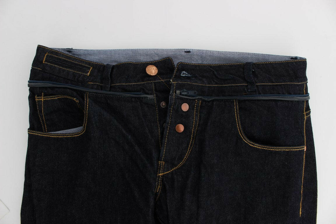 Acht Blue Cotton Regular Straight Fit Jeans
