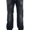 Acht Blue Wash Straight Fit Low Waist Jeans