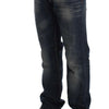 Acht Blue Wash Straight Fit Low Waist Jeans
