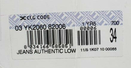 Acht Blue Wash Straight Fit Low Waist Jeans