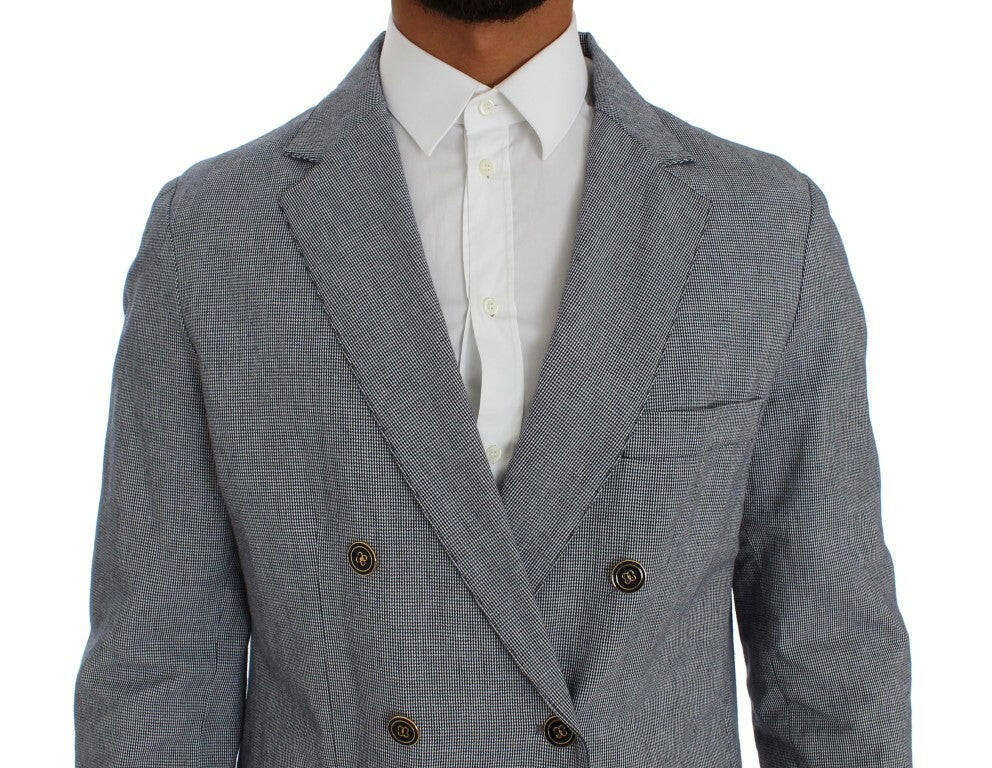 Blazer bleu élégant à double boutonnage Master Coat