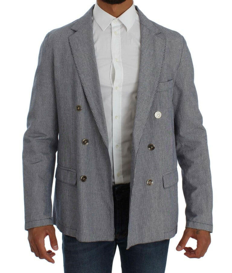 Blazer bleu élégant à double boutonnage Master Coat