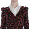 BENCIVENGA Black Multicolor Floral Suit