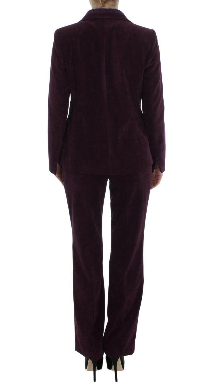 BENCIVENGA Purple Wool Suit T-Shirt Set