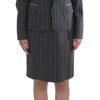 BENCIVENGA Gray Stretch Suit Sheath Dress & Blazer Set
