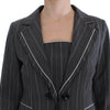 BENCIVENGA Gray Stretch Suit Sheath Dress & Blazer Set