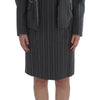 BENCIVENGA Gray Stretch Suit Sheath Dress & Blazer Set