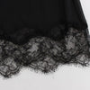 Dolce &amp; Gabbana – Schwarzes Dessous-Top aus Seidenspitze mit Blumenmuster