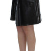 Exte Black Blue Two Piece Suit Skirt & Blazer