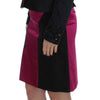 Exte Black Pink Two Piece Suit Skirt & Blazer