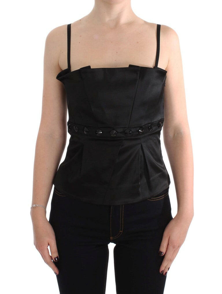 Exte Black Tank Party Evening Top Blouse