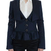 Exte Blue Three Button Single Breasted Blazer Jacket