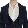 Exte Blue Three Button Single Breasted Blazer Jacket