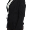 Exte Black Stretch Single Breasted Blazer Jacket