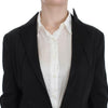 Exte Black Stretch Single Breasted Blazer Jacket