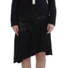 Exte Black Blue Two Piece Suit Skirt & Blazer