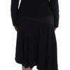 Exte Black Blue Two Piece Suit Skirt & Blazer