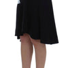 Exte Black Blue Two Piece Suit Skirt & Blazer