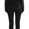 Exte Black One Button Three Piece Suit