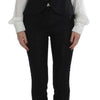 Exte Black One Button Three Piece Suit