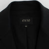 Exte Black Cotton Stretch Gold Studded Blazer Jacket