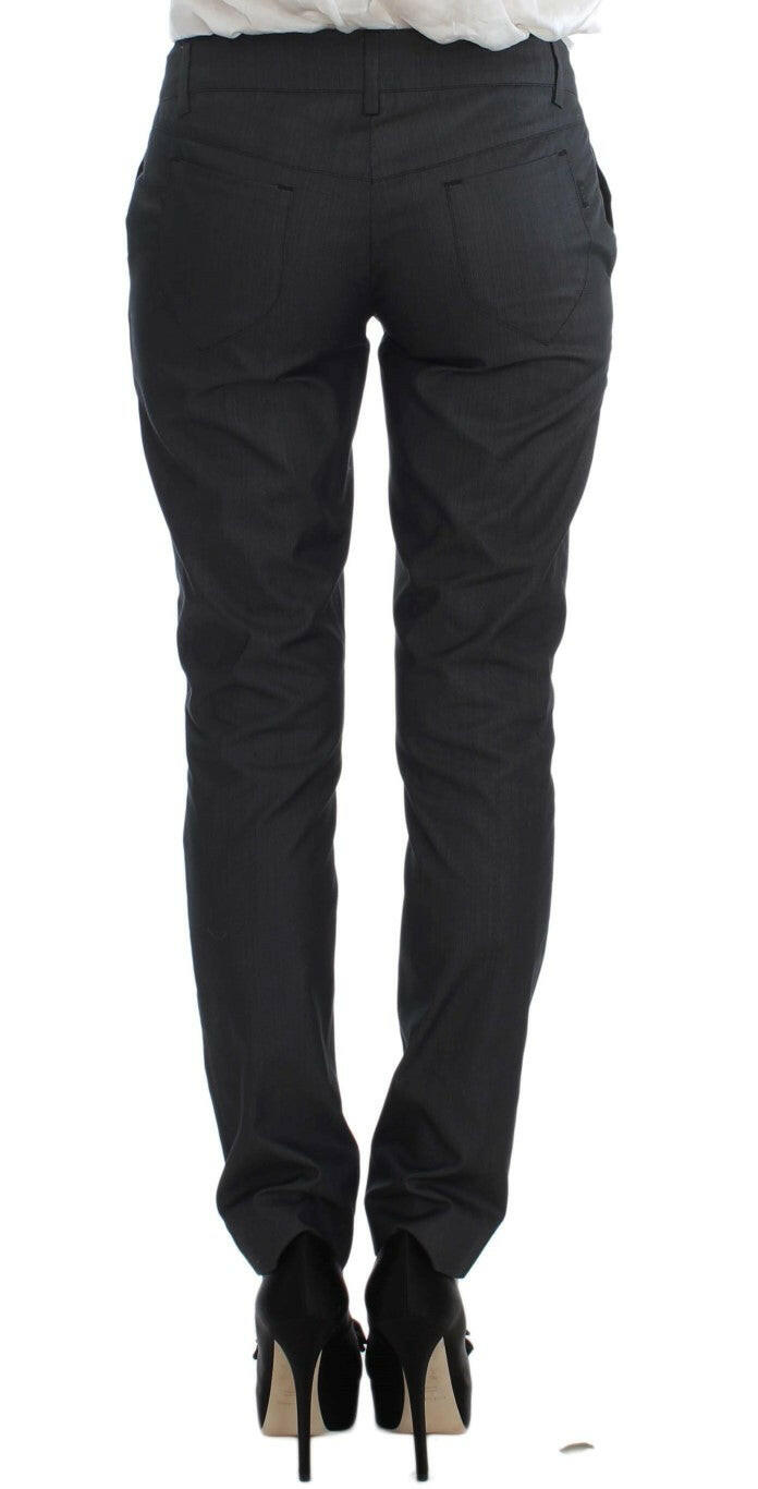 Exte Gray One Button Two Piece Suit