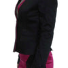 Exte Black Pink Stretch Blazer Jacket
