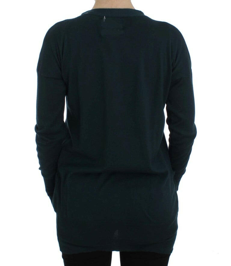 PINK MEMORIES Green Button Down Cardigan Sweater