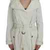 PLEIN SUD White Trench Coat Jacket