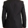 Blazer élégant en coton noir Taormina de Dolce &amp; Gabbana