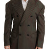 Dolce & Gabbana Multicolor Stripes Double Breasted Blazer