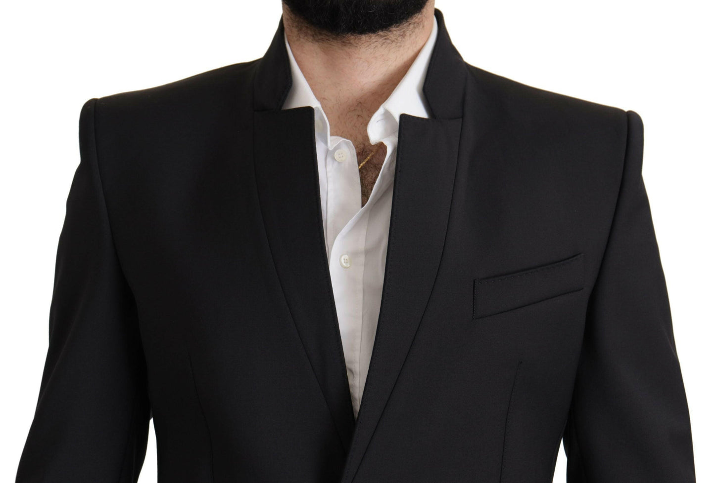Blazer élégant en laine à simple boutonnage Dolce &amp; Gabbana