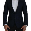 Blazer élégant en laine et soie à simple boutonnage Dolce &amp; Gabbana