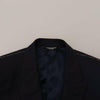 Blazer élégant en laine et soie à simple boutonnage Dolce &amp; Gabbana