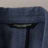 Dolce &amp; Gabbana Élégante veste en lin à boutonnage simple
